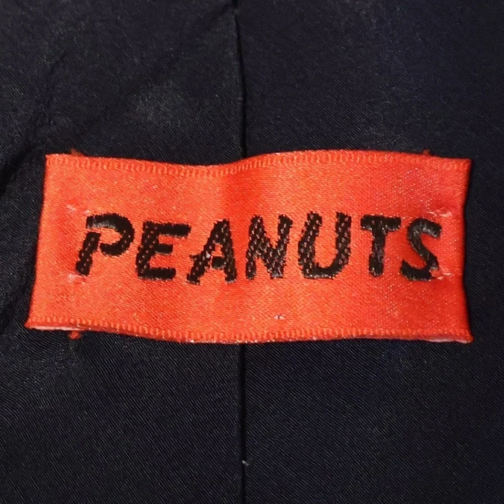 Peanuts Snoopy Gym No Pain No Gain Tie Mens Black Vintage Novelty Silk USA Made
